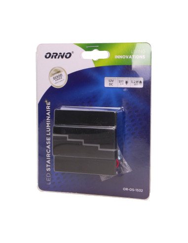 LYNX LED 1,2W, oprawa schodowa natynkowa, 12V...