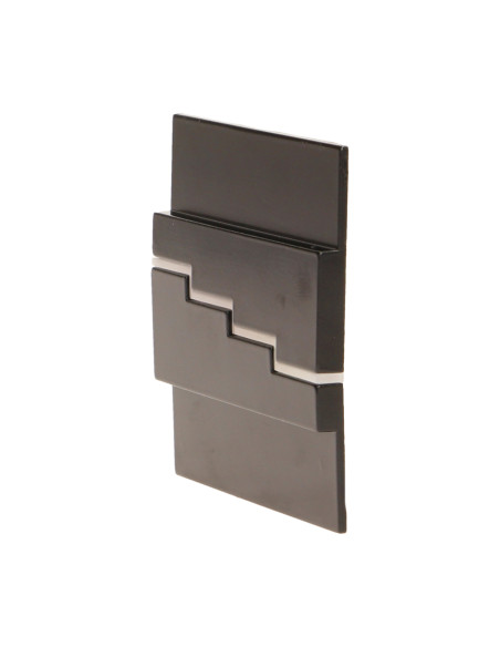 LYNX LED 1,2W, oprawa schodowa natynkowa, 12V DC, 100lm, 3000K, czarna