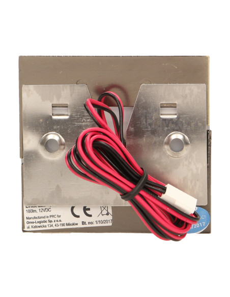 LYNX LED 1,2W, oprawa schodowa natynkowa, 12V DC, 100lm, 3000K, mosiądz