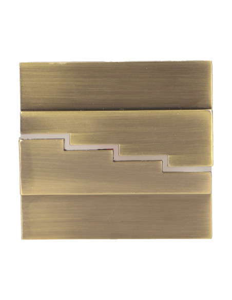 LYNX LED 1,2W, oprawa schodowa natynkowa, 12V DC, 100lm, 6000K, mosiądz