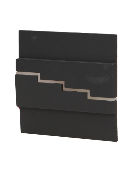 LYNX LED 1,2W, oprawa schodowa natynkowa, 12V DC, 100lm, 6000K, grafit