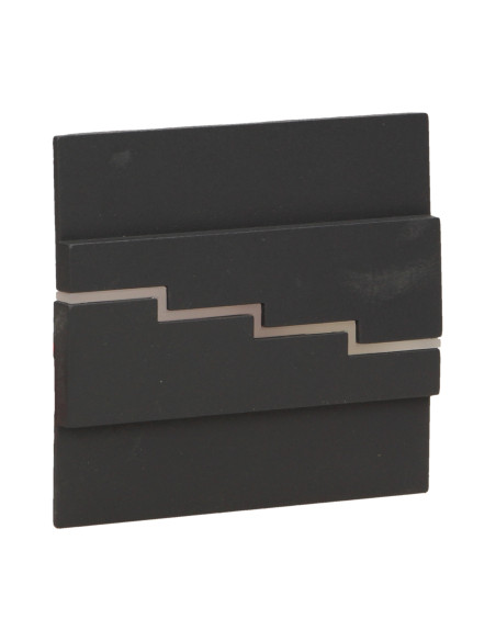 LYNX LED 1,2W, oprawa schodowa natynkowa, 12V DC, 100lm, 6000K, grafit