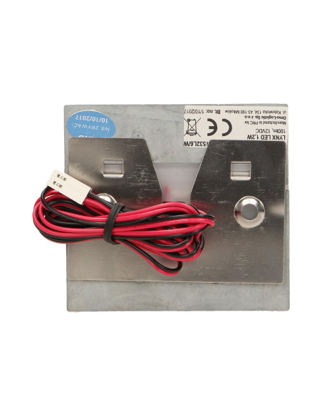 LYNX LED 1,2W, oprawa schodowa natynkowa, 12V DC, 100lm, 6000K, biała