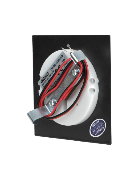 DRACO LED NEW 1,5W, oprawa schodowa podtynkowa, 12VDC, 30lm, 3000K, czarny, innowacyjny sposób montażu