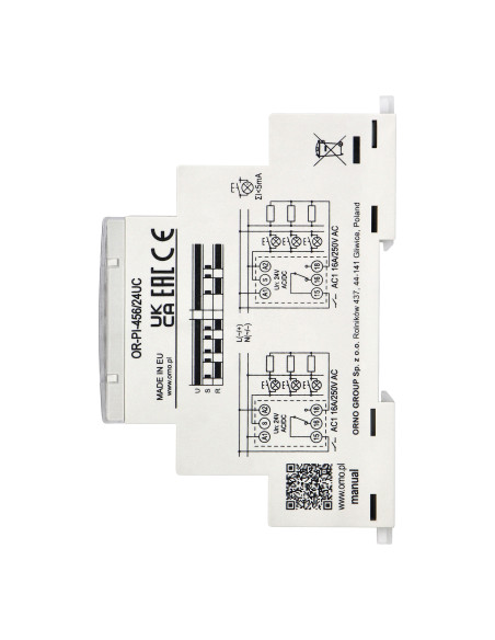 Przekaźnik instalacyjny bistabilny 24 VAC/DC, 16A