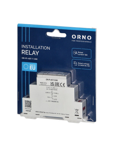 Przekaźnik instalacyjny 1P 16A ,12-230 VUC