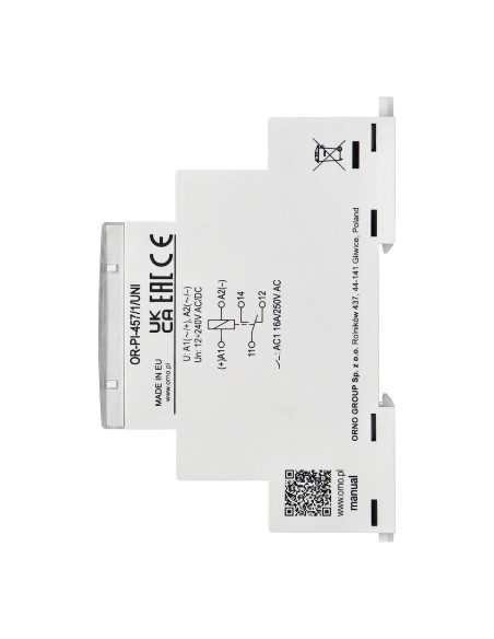 Przekaźnik instalacyjny 1P 16A ,12-230 VUC