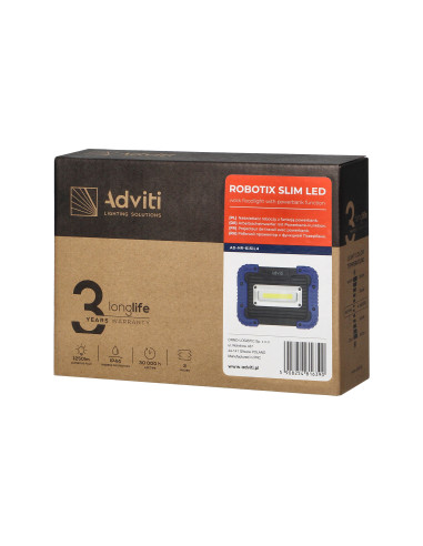 Naświetlacz roboczy ROBOTIX SLIM 20W Li-Ion...
