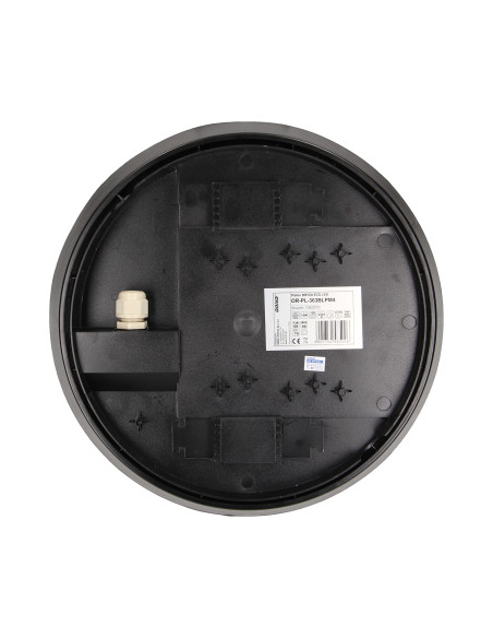 Plafon BRYZA ECO LED 12W, czarny