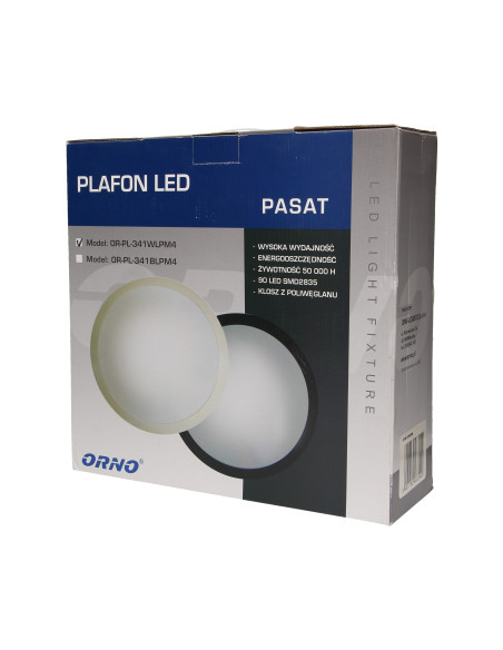Plafon PASAT LED 20W, biały