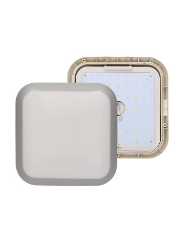 Plafon MONSUN LED 15W, srebrny