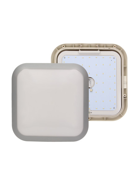 Plafon MONSUN LED 15W, srebrny