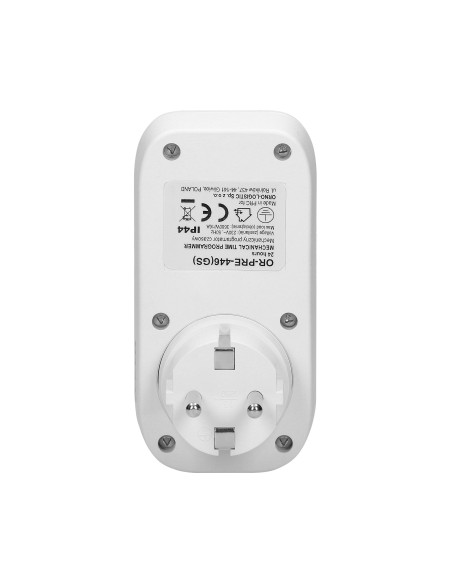 Programator czasowy mechaniczny z czujnikiem zmierzchu,wersja Schuko, 16A/230A, zewnętrzny, IP44