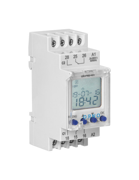 Elektroniczny programator astronomiczny i czasowy, 100 programów, 3 języki menu, 2 wyjścia przekaźnikowe...