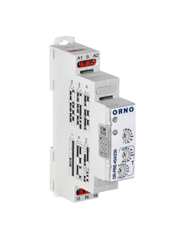 Przekaźnik czasowy 10 funkcji, 230VAC