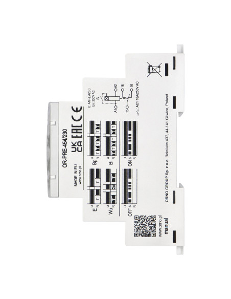 Przekaźnik czasowy 10 funkcji, 230VAC