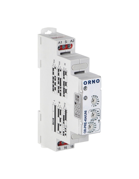 Przekaźnik czasowy 10 funkcji, uniwersalne zasilanie