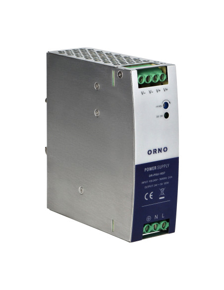 Zasilacz przemysłowy, na szynę DIN, 24VDC, 5A, 120W, w metalowej obudowie