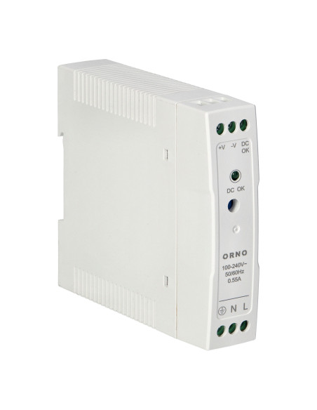 Zasilacz przemysłowy, na szynę DIN, 24VDC, 0,42A, 10W, w plastikowej obudowie
