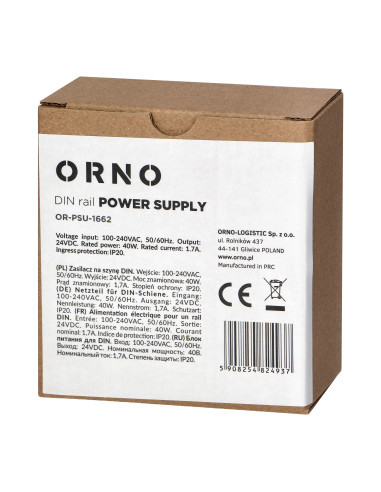 Zasilacz przemysłowy, na szynę DIN, 24VDC,...