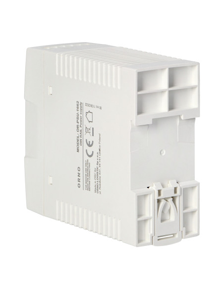 Zasilacz przemysłowy, na szynę DIN, 24VDC, 1,7A, 40W, w plastikowej obudowie