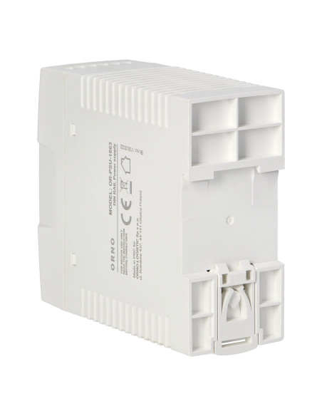 Zasilacz przemysłowy, na szynę DIN, 24VDC, 2,5A, 60W, w plastikowej obudowie