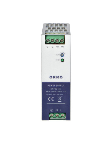 Zasilacz  przemysłowy na szynę DIN, 12VDC 10A...