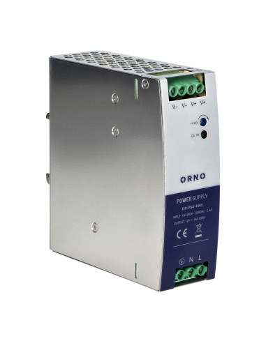 Zasilacz  przemysłowy na szynę DIN, 12VDC 10A...