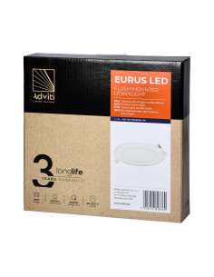 EURUS LED 18W, oprawa downlight, podtynkowa, okrągła,... 2