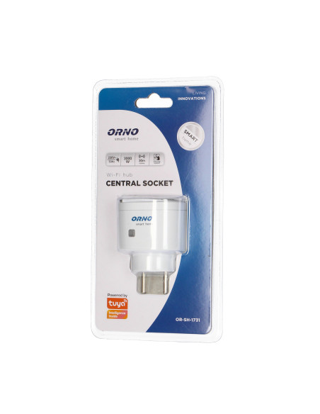 Gniazdo centralne ORNO Smart Home z komunikacją Wi-Fi i nadajnikiem radiowym