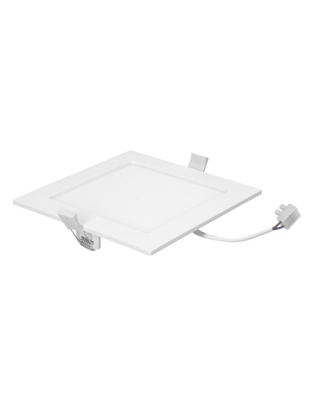 AKMAN LED 12W, oprawa downlight, podtynkowa, kwadratowa, 860lm, 4000K, biała, wbudowany zasilacz LED