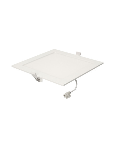 AKMAN LED 18W, oprawa downlight, podtynkowa, kwadratowa, 1600lm, 4000K, biała, wbudowany zasilacz LED