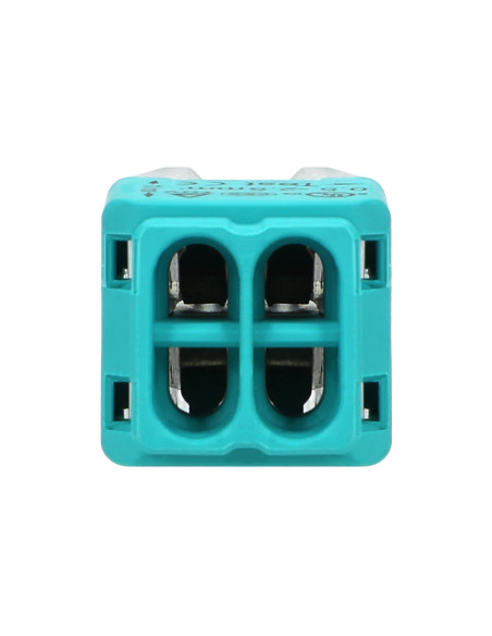 Złączka instalacyjna wciskana 4-przewodowa, dwurzędowa, na drut 0,75-2,5mm², IEC 300V/24A, 10 szt.