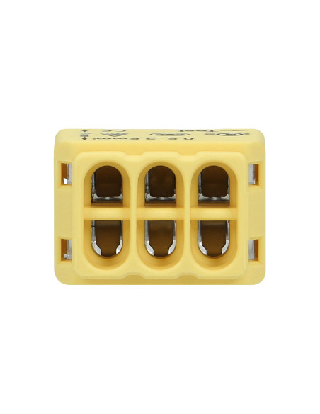 Złączka instalacyjna wciskana 6-przewodowa, dwurzędowa, na drut 0,75-2,5mm², IEC 300V/24A, 10 szt.