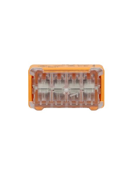 Złączka instalacyjna wciskana 8-przewodowa, dwurzędowa, na drut 0,75-2,5mm², IEC 300V/24A 50 szt.