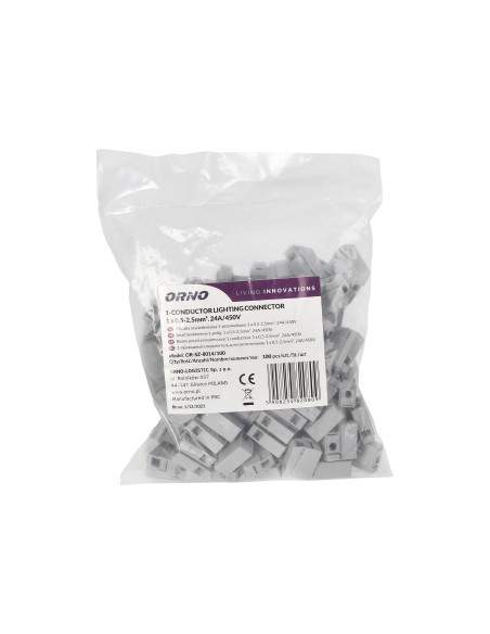 Złączka oświetleniowa jednoprzewodowa, 100szt