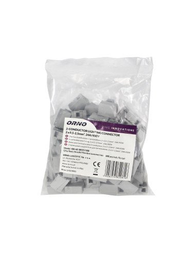 Złączka oświetleniowa dwuprzewodowa, 100szt