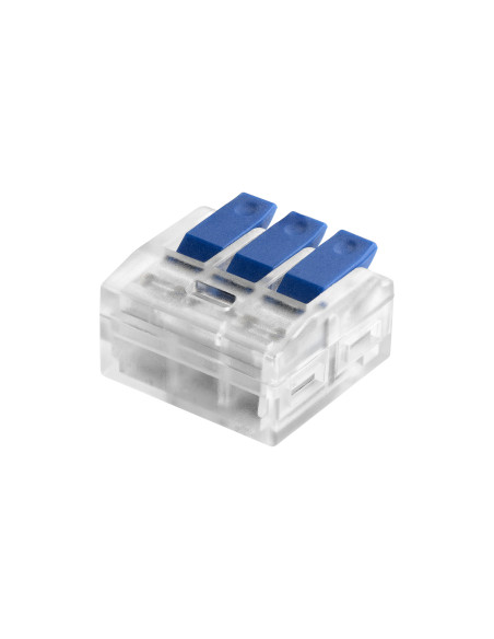 Złączka instalacyjna zaciskowa 3-przewodowa, na dowolny przewód 0,75-4mm², IEC 450V/32A,Blister 6 szt.