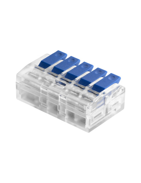 Złączka instalacyjna zaciskowa 5-przewodowa, na dowolny przewód 0,75-4mm², IEC 450V/32A  50 szt.