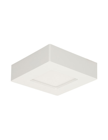 LETI LED 9W, oprawa downlight, natynkowa, kwadratowa, 530lm, 3000K, biała, wbudowany zasilacz LED