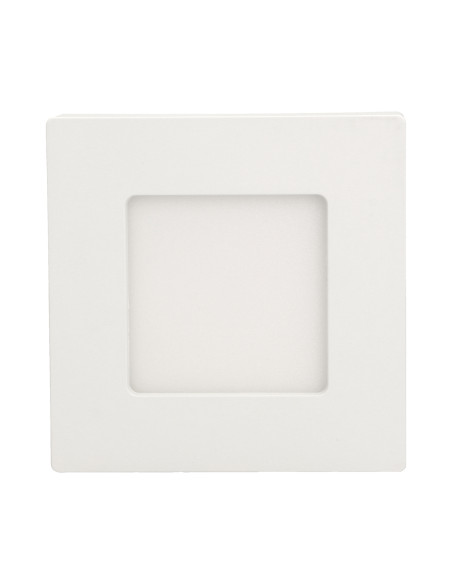 LETI LED 9W, oprawa downlight, natynkowa, kwadratowa, 530lm, 3000K, biała, wbudowany zasilacz LED