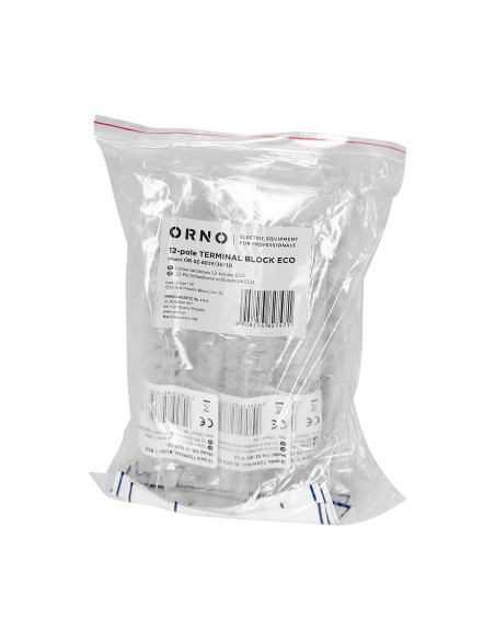 Listwa zaciskowa 12-torowa ECO, max.10mm2,PE, 10 szt.