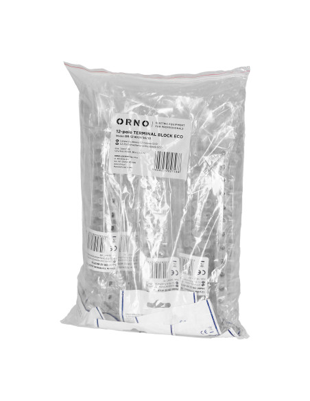 Listwa zaciskowa 12-torowa ECO, max.16mm2,PE, 10 szt.