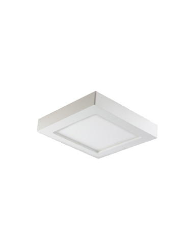 LETI LED 12W, oprawa typu downlight, natynkowa, kwadratowa, 800lm, 3000K, biała, wbudowany zasilacz LED