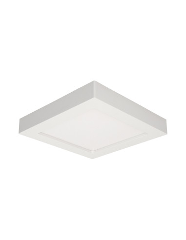 LETI LED 18W, oprawa downlight, natynkowa, kwadratowa, 1600lm, 4000K, biała, wbudowany zasilacz LED