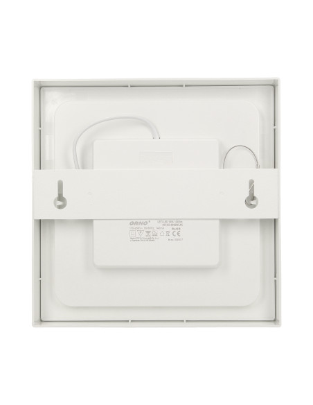 LETI LED 18W, oprawa downlight, natynkowa, kwadratowa, 1600lm, 4000K, biała, wbudowany zasilacz LED