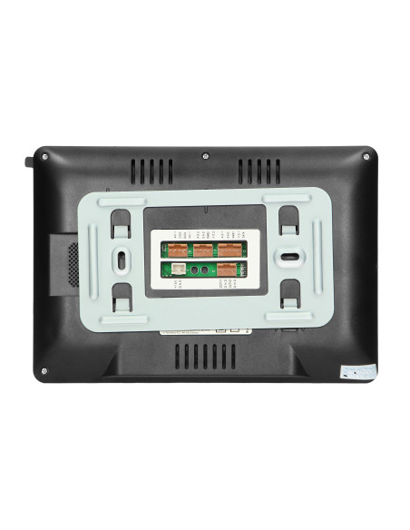 Zestaw wideodomofonowy, bezsłuchawkowy, kolor, LCD 7", menu OSD, sterowanie bramą, z szyfratorem i RFID, czarny, ALCOR
