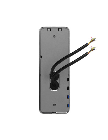 Zestaw wideodomofonowy 2-rodzinny, bezsłuchawkowy, kolor, LCD 7", menu OSD, sterowanie bramą, czarny NOVEO MULTI2