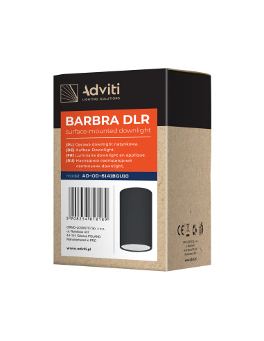 BARBRA DLR GU10 downlight max 50W, IP20,...