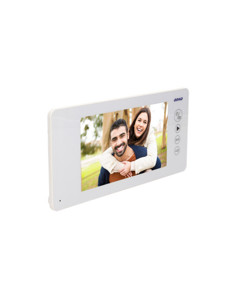 Wideo monitor bezsłuchawkowy 7" do rozbudowy zestawów z serii JS, biały